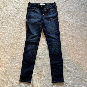 KanCan button fly skinny jeans